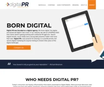 Digitalpr.com(The Leading PR Site on the Net) Screenshot