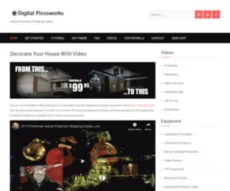 Digitalpressworks.com(House Projection Mapping Videos) Screenshot