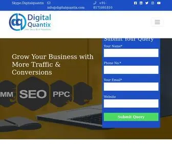 Digitalquantix.com(Digital Marketing Services in India I Best SEO Company India) Screenshot