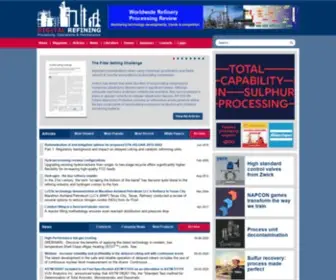 Digitalrefining.com(Refining, Gas and Petrochemical Processing Articles, Videos, News, Events and Company Information) Screenshot