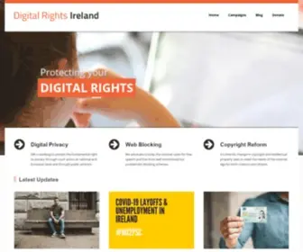 Digitalrights.ie(Digital Rights Ireland) Screenshot
