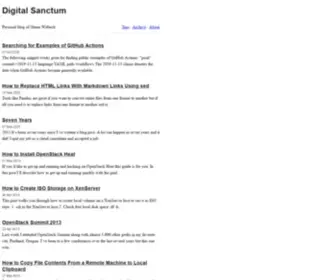 Digitalsanctum.com(Digital sanctum) Screenshot