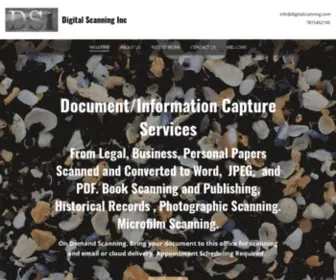 Digitalscanning.com(Digital Scanning Inc) Screenshot