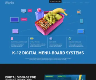 Digitalschoolmenu.com(12 Nutritional Menu & Digital Menu Boards for Schools) Screenshot