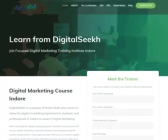 Digitalseekh.com(Digital Marketing Training Institute in Indore) Screenshot