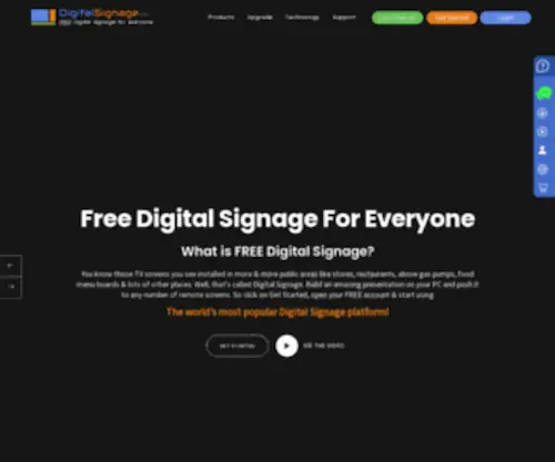 Digitalsignage.com(FREE Digital Signage for everyone) Screenshot