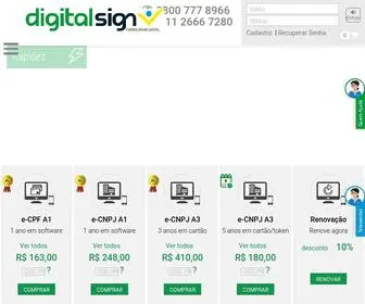 Digitalsigncertificadora.com.br(Certificadora Digital) Screenshot