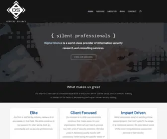 Digitalsilence.com(Silent professionals } Digital Silence) Screenshot