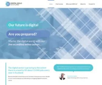 Digitalskillsscotland.co.uk(Master the digital marketing world with our free accredited online courses) Screenshot