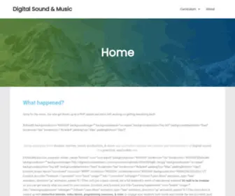 Digitalsoundandmusic.com(Linking Science) Screenshot