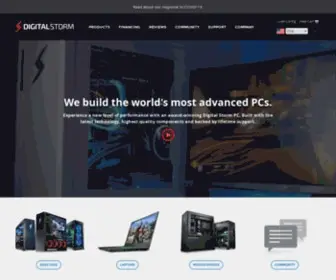 Digitalstorm.com(Custom gaming computers that remain unsurpassed in performance and value. Our passion) Screenshot