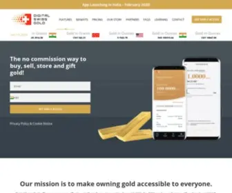 Digitalswissgold.com(Digital Swiss Gold) Screenshot