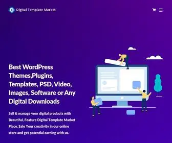 Digitaltemplatemarket.com(Best WordPress Themes & Site Templates) Screenshot