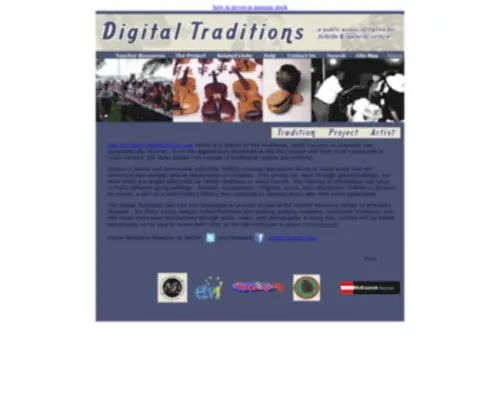 Digitaltraditions.net(Digital Traditions) Screenshot