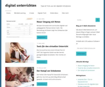 Digitalunterrichten.ch(Tipps & Tricks aus der digitalen Schulpraxis) Screenshot