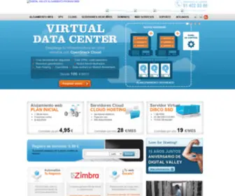 Digitalvalley.com(Hosting, Alojamiento Páginas Web y Dominios) Screenshot