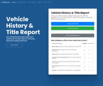 Digitalvehiclereport.com(VH Reports) Screenshot