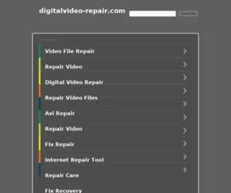 Digitalvideo-Repair.com(Digitalvideo Repair) Screenshot