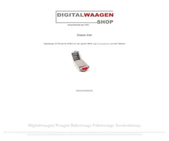 Digitalwaagen-Shop.de(Digitalwaagen Shop Waagen Digitalwaage Paketwaage Taschenwaagen Babywaagen Taschenwaage Babywaage Briefwaagen) Screenshot