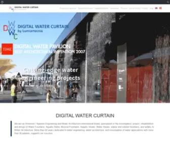 Digitalwatercurtain.com(Digital water curtain fountain design) Screenshot