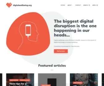 Digitalwellbeing.org(How to thrive in our hyper) Screenshot