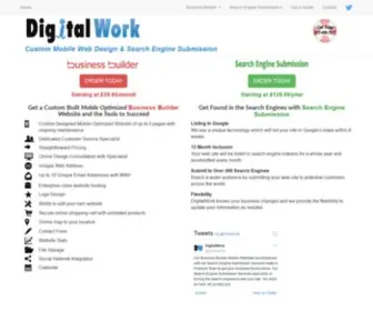 Digitalwork.com(Affordable Web Sites and Online Services) Screenshot
