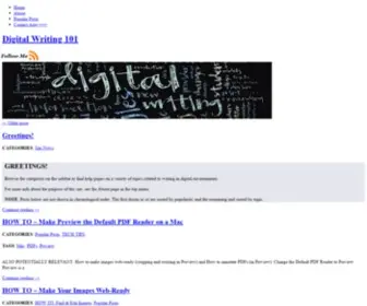 Digitalwriting101.net(Digital Writing 101) Screenshot