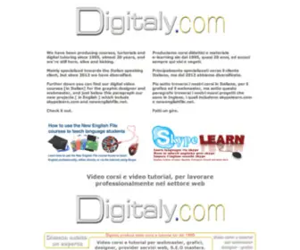 Digitaly.com(Video corsi e video tutorial per lavorare professionalmente nel settore web) Screenshot
