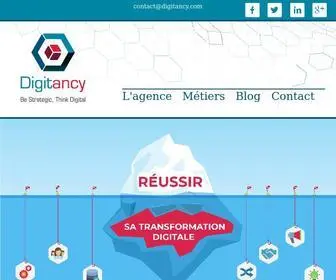 Digitancy.com(Agence De Conseil Stratégique et de Formation En Transformation Digitale) Screenshot