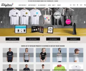Digitees.co.nz(Custom T Shirt Printing & T Shirt Design) Screenshot