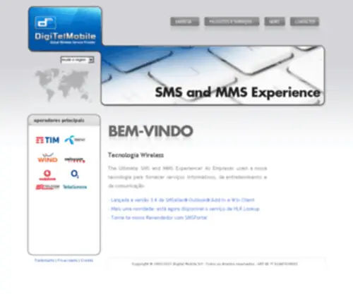 Digitelmobile.pt(Digitel Mobile SMS Gateway) Screenshot