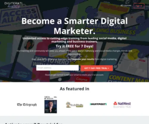 Digiteratiacademy.com(Learn Digital Marketing From Home) Screenshot