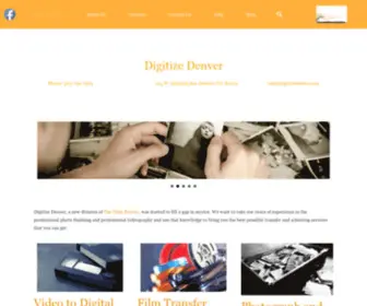 Digitizedenver.com(Let Digitize Denver Capture your family history) Screenshot