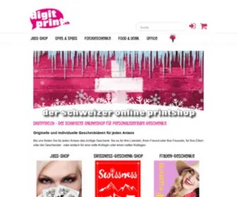 Digitprint.ch(Online printshop der schweizer online printshop) Screenshot