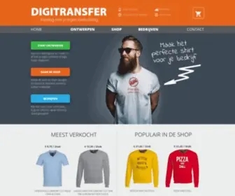 Digitransfer.info(T-shirt zelf ontwerpen) Screenshot