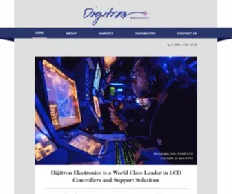 Digitrondisplays.com(Digitron Electronics) Screenshot