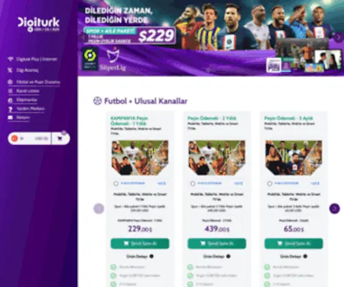 Digiturkeuro.co.uk(Digiturk Euro Yurtdışı) Screenshot