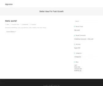 Digivoice.in(Better ideas for fast growth) Screenshot