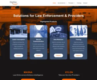 Digivox.nl(Solutions for Law Enforcement & Providers) Screenshot