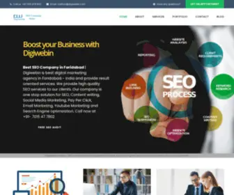 Digiwebin.com(SEO company in Faridabad) Screenshot