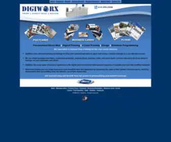 Digiworx.com(Variable Data Printing Specialists) Screenshot