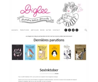Diglee.com(Mon blog d'illustratrice) Screenshot