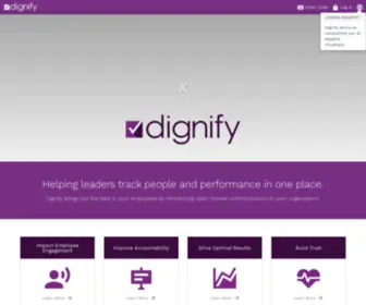 Dignify.com(Teachable, Trackable & Sustainable Culture) Screenshot