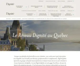 Dignitequebec.com(Dignité Québec) Screenshot