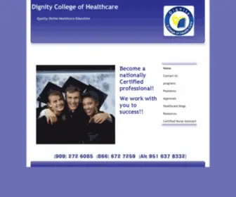 Dignitycollegeofhealthcare.com(Surgical Tech Programs Online) Screenshot