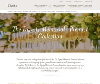 Dignitymemorialpremier.com(The Dignity Memorial® Premier Collection) Screenshot
