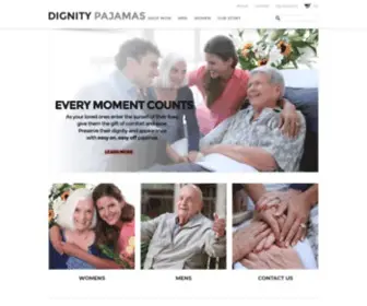 Dignitypajamas.com(Dignity pajamas open back patient nightgown and elderly pajamas) Screenshot