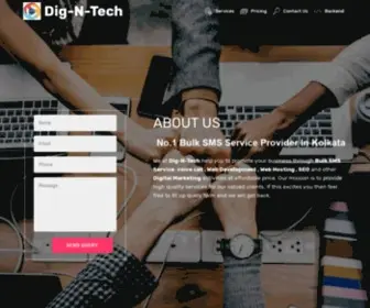 Digntech.com(Bulk SMS Service) Screenshot