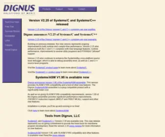 Dignus.com(Dignus, LLC) Screenshot