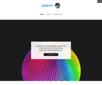 Dignyfy.com(Blockchain, Technology, Decentralize Applications) Screenshot